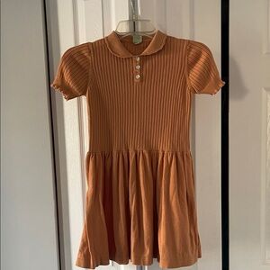 FUB Ribbed Knit Dress | Short Sleeve | Girls Size 8Y (130)